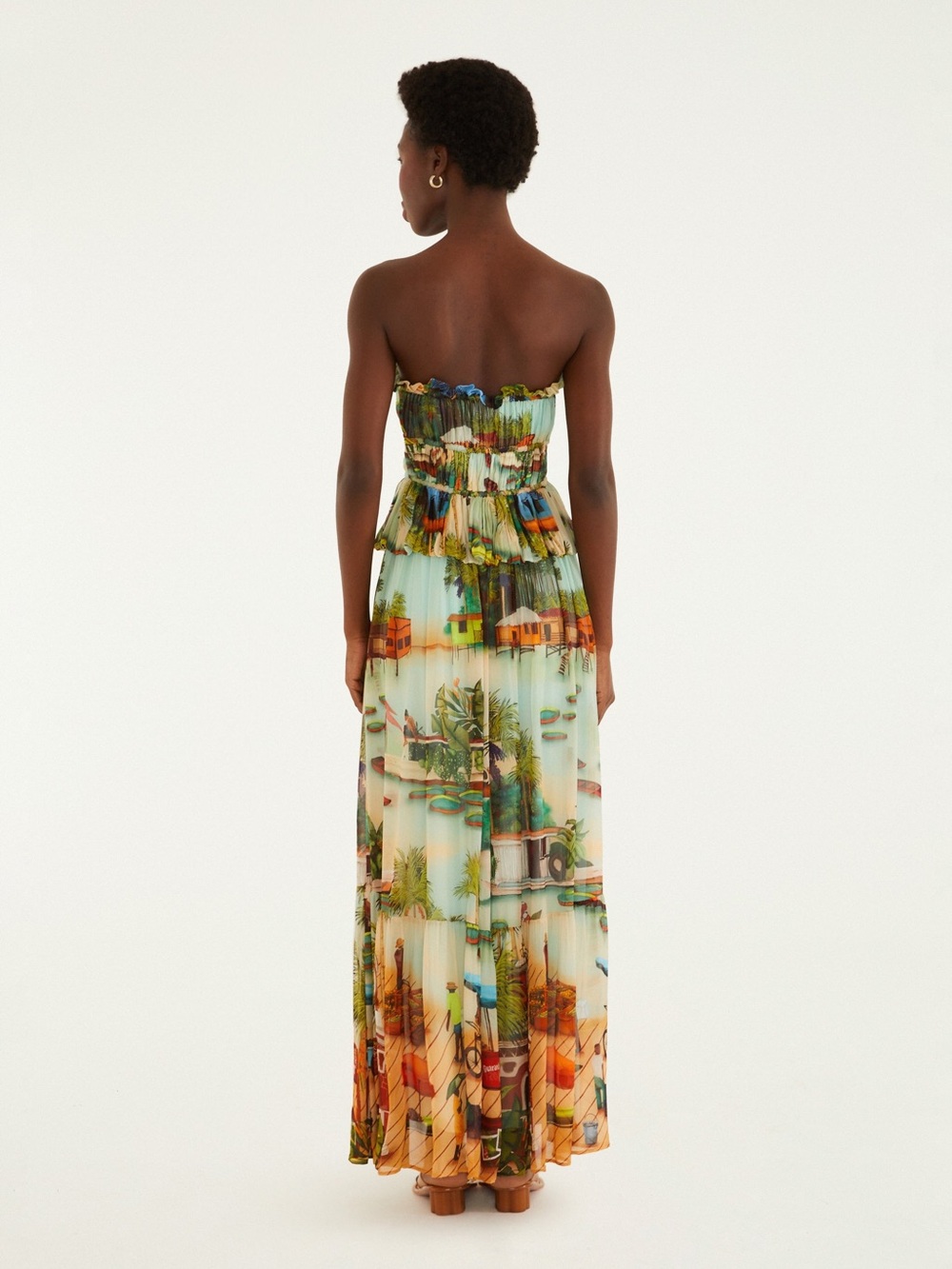 Farm Rio Vida de Amazônida Strapless Dress - Picture 3 of 3